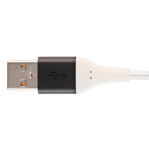 1.5FT 8 Pin For iPhone to USB-A Sync Data Charging Reinforced Braided Cord White - Picture 6 of 6