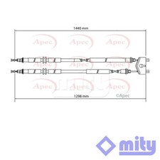 Fits Fiesta Fusion 1.2 1.3 1.4 dCi 1.6 Hand Brake Cable Rear Centre Mity