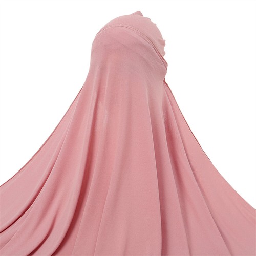 Muslim Women Instant Pull On Ready Made Hijab Long Headscarf Wrap Shawl Cover - Picture 20 of 35