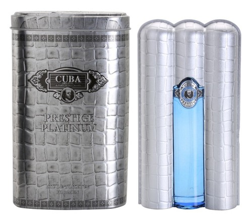 CUBA PRESTIGE PLATINUM FOR MEN edt eau de toil. profumo uomo 90ml NUOVO - Foto 8 di 8