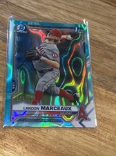 2021 Bowman Chrome Landon Marceaux Aqua Lava /299 Angels Prospect 