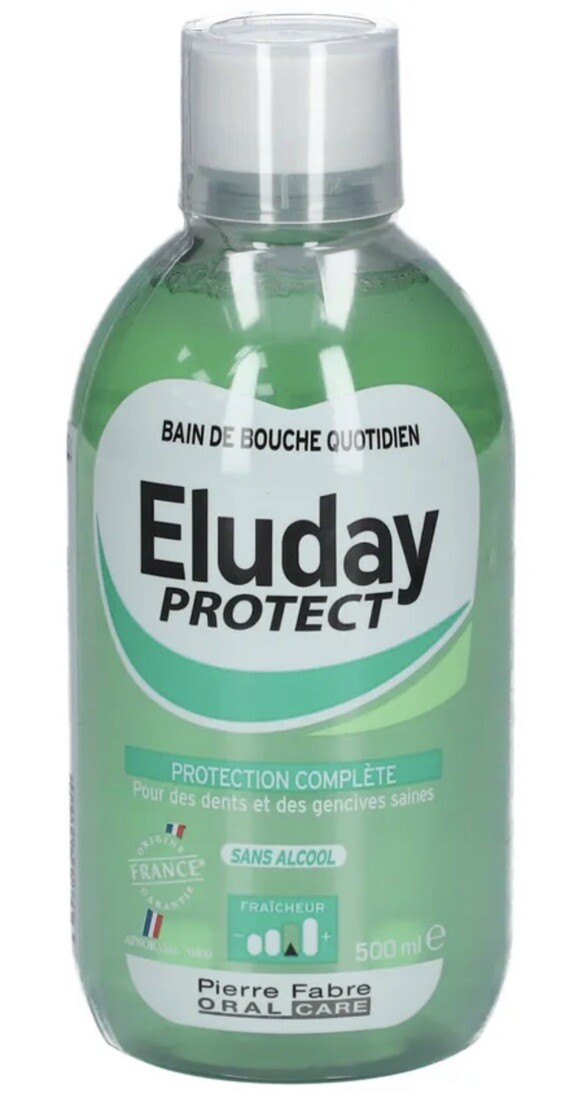 Bain de Bouche ELUDAY Protect 500ml Soin Bucco Dentaire Quotidien 2x