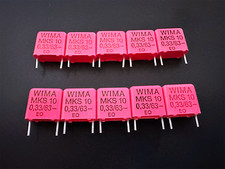 10Pcs MKS 10 0,33 F WIMA 0.33uF 330nF 63V Film Capacitor Pitch 10mm 13.5x12.5x6