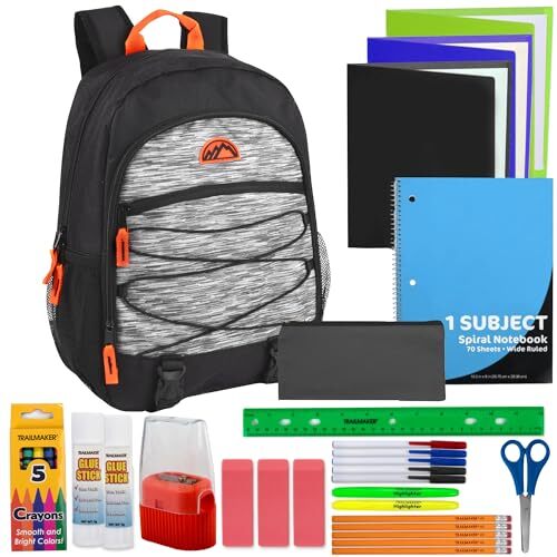 17 Pocket Backpack with 30-Piece School Supply Set for Students  -image