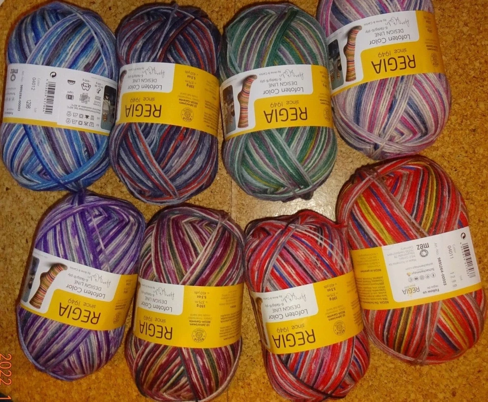 79,67 €/1 kg Regia 6-fach Lofoten color Sockenwolle 150 g  Arne und Carlos - Bild 2 von 3