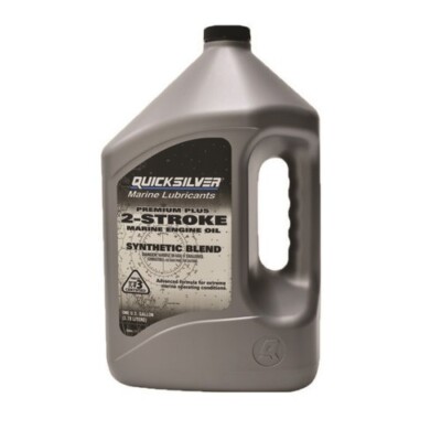 Quicksilver Premium Plus 2-Cycle Outboard Oil Syn Blend | 2.5 Gal | 92-858028Q01