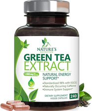 Green Tea Extract Capsules 1000Mg 98 Standardized EGCG - 3X Strength for Nat...