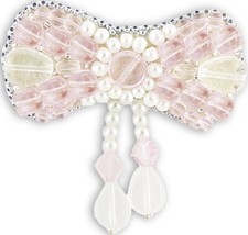 Crystal Art Beadwork kit for creating brooch BP-174C Small girl-flirt