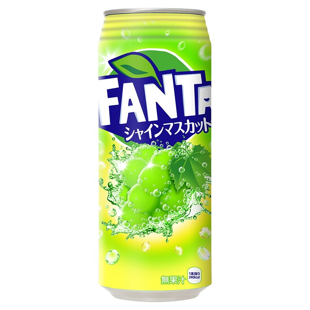 Hokkaido limited edition] Fanta Shine Muscat 500ml can x 24