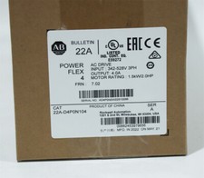 NEW Factory Sealed 22A-D4P0N104 AB PowerFlex 4 1.5kW 2.0HP AC Drive 2023