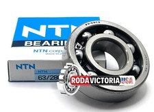 NTN JAPAN 63/28 DEEP GROOVE BALL BEARING, OPEN TYPE, NO SEALS 28x68x18mm