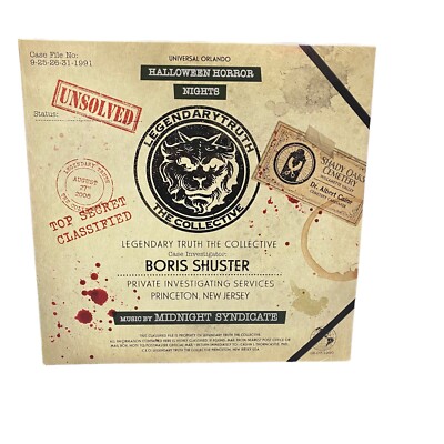 2022 Universal Studios Halloween Horror Nights Midnight Syndicate Vinyl Album LE