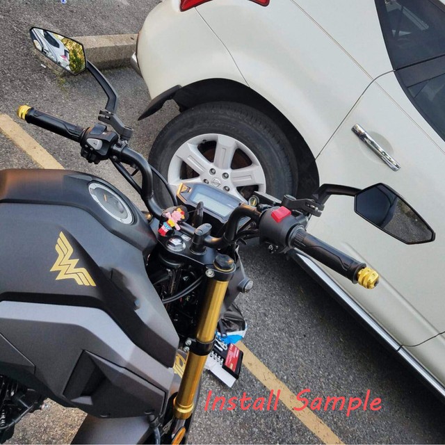 Black Red Motorcycle Rear View Mirrors For XR650R XR650L 2019 Honda