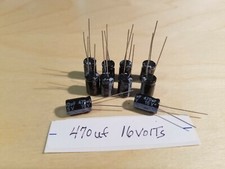 470 uF 16 volt electrolytic capacitors New stock Qty. 10