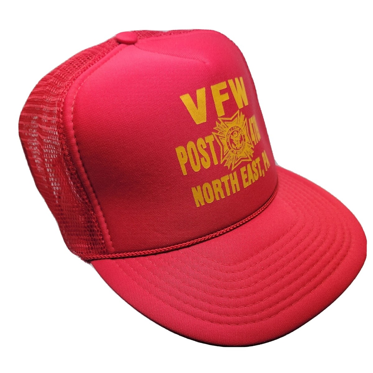 Vintage Snapback Trucker Hat VFW Post 4789 OTTO Cap Mesh 5 Panel