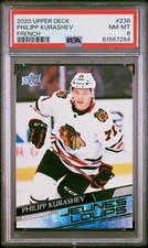 2020-21 Upper Deck Young Guns French Jeunes Loups #238 Philipp Kurashev PSA8