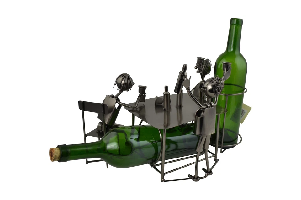 Portabotellas de vino 3 borrachos para hombres en la mesa Foto 3 de 4