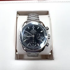 NWT Omega Speedmaster Automatic Co-Axial Watch 38mm Black Dial W/ Box & Papers