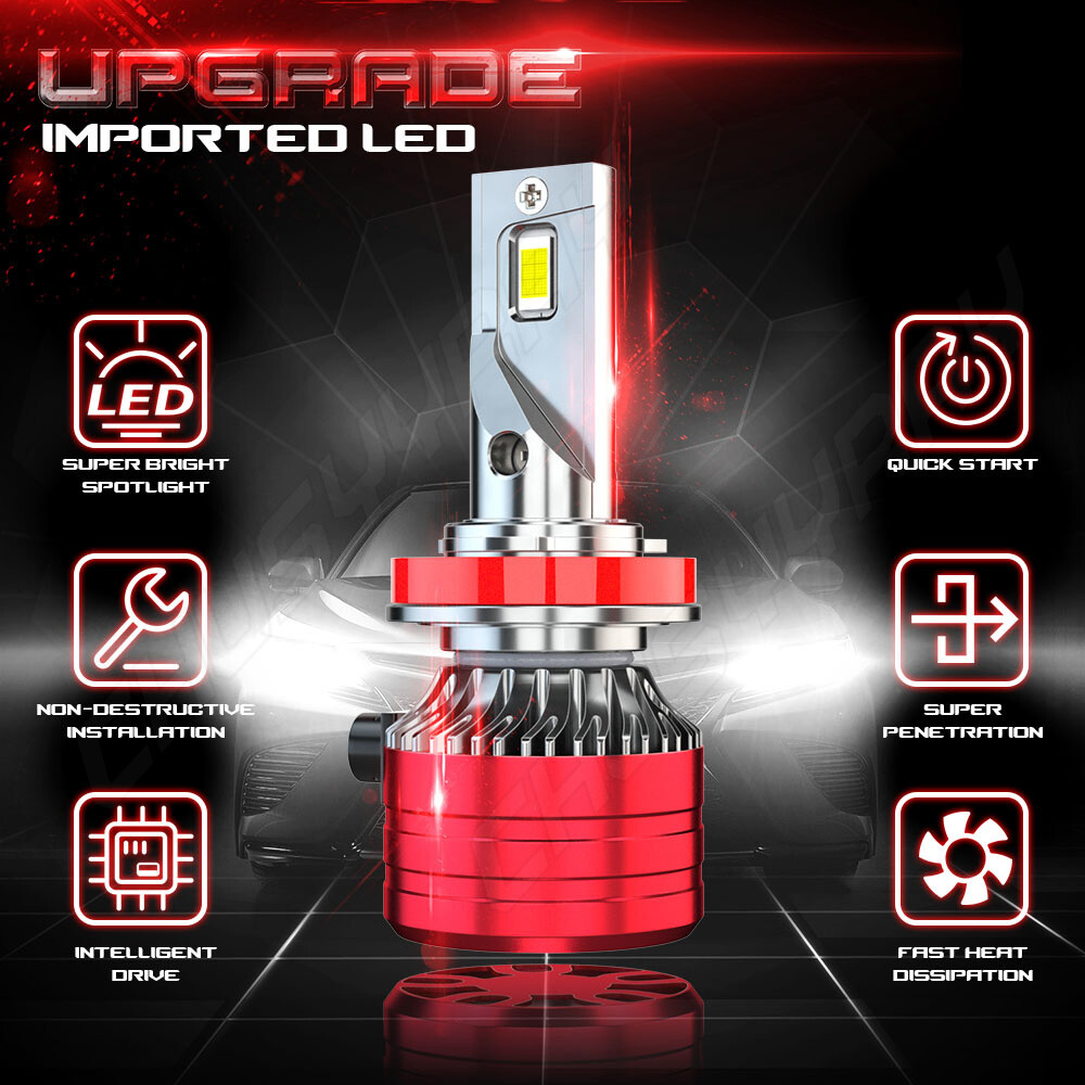 For Nissan Sentra 20132020 6500K White LED Headlight High/Low Beam