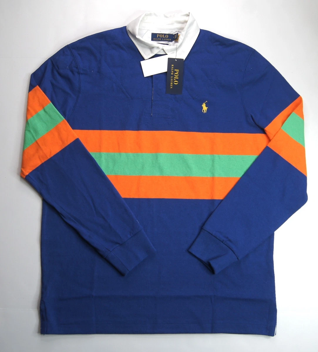 POLO RALPH LAUREN CLASSIC FIT STRIPED JERSEY RUGBY SHIRT