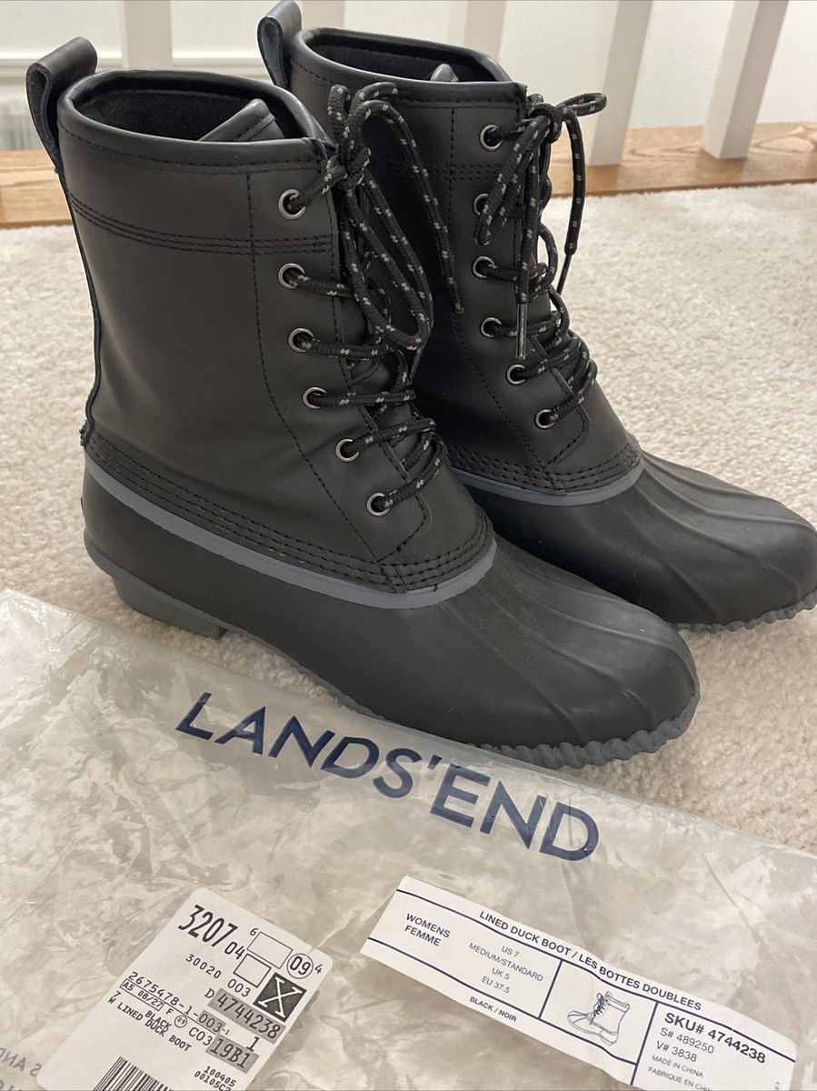 Mens Boots Lands End Duck Boots Women Vintage 70s 80s Bean Duck