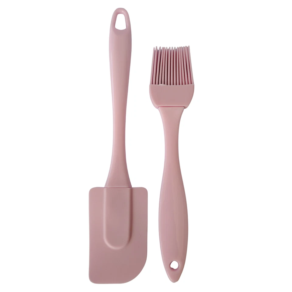 Set of 2 Silicone Utensils Spatula and brush for Baking Cooking Heat Resistant - Image 4 of 4