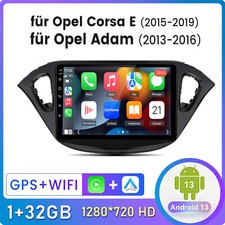 Per Opel Corsa E 2015-2019 Adam Android 14 Autoradio Carplay GPS Navi BT SWC DAB