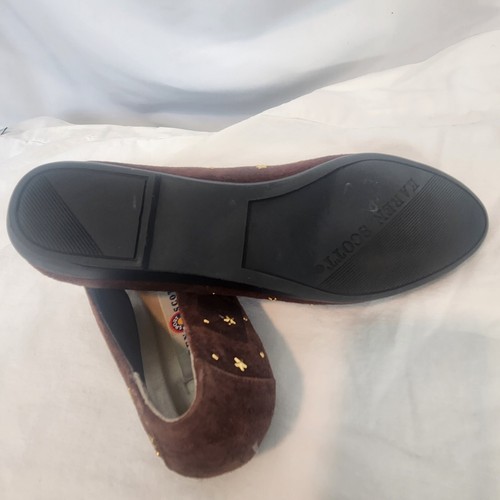 Karen Scott Womens POLLY Cap Toe Slide Flats, Brown W/Gold Stars, Size 8.5N - Picture 7 of 7