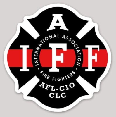 2 Inch Non-Reflective IAFF Red Firefighter RETIRED Maltese Sticker - Foto 3