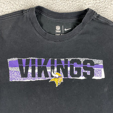 Nike Minnesota Vikings Shirt Mens Small Dri-Fit Tee Team Apparel Short Sleeve