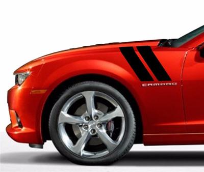 Predator Corvette Fender Hood Hash Bar Racing Stripes - 4 Vinyl Decals For Charger - Glossy, Matte, Or Carbon