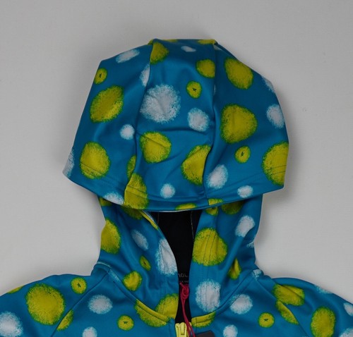 Rossignol Girl's Bonded Fleece Hoodie 16 Circle Cyan - Picture 3 of 4