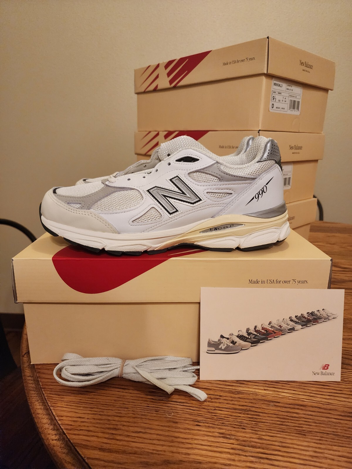 New Balance 990v3 Sea Salt Teddy Santis NEW eBay