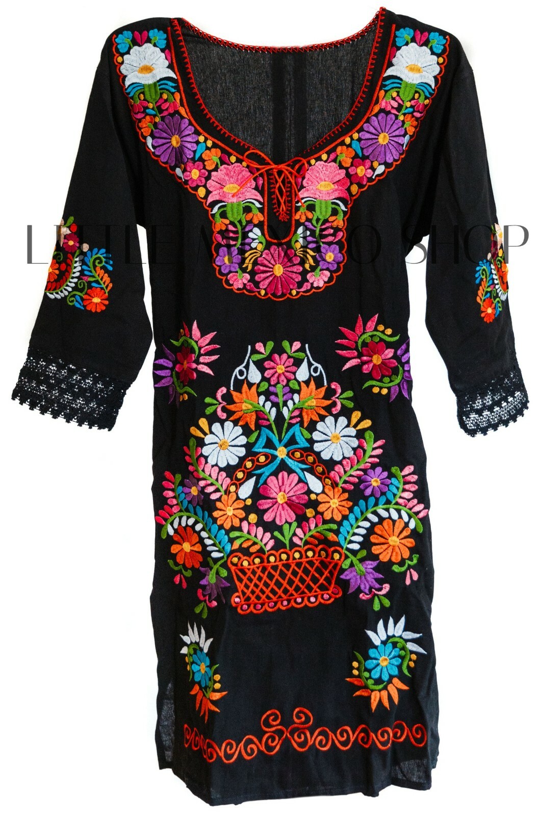Mexican Dress FINO #2 Style Knee Length 