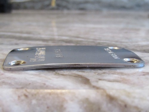 PLACA DE CUELLO DE BAJO KRAMER PIONEER JAZZ + TORNILLOS EN CROMO - HECHA EN EE. UU. 1982 - Imagen 7 de 14