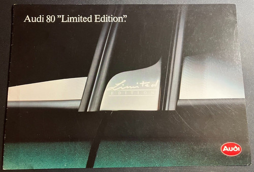 Audi 80 Limited Edition - Vintage Original 2-page Dealer Sales Brochure FRENCH *