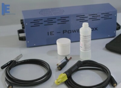 IE-PowerBox - Beizgerät Edelstahl Elektrolyt - Kohlefaserpinsel - WIG- TIG - MMA