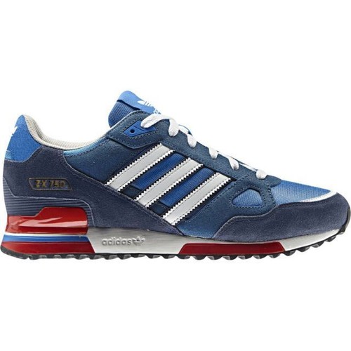 Para Hombre Adidas Trainers ZX750 Gamuza Entrenadores Clásicos Totalmente Nuevo En Caja Azul - Imagen 1 de 3