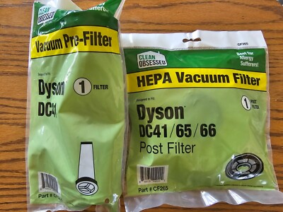 2 Kits HEPA POST MOTOR FILTER & PRE FILTER REPLACEMENT FOR DYSON DC41 DC65 &DC66