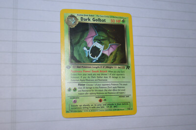 Dark Golbat 7/82 1st Edition Team Rocket 2000 Holo Foil Pokemon Card Near Mint | eBay Dark Golbat 7/82 1st Edition Team Rocket 2000 Holo Foil Pokemon Card Near Mint | eBay