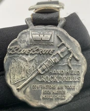 Worthington Blue Brute Handheld Rock Drills Pocket Watch Fob Holyoke Mass