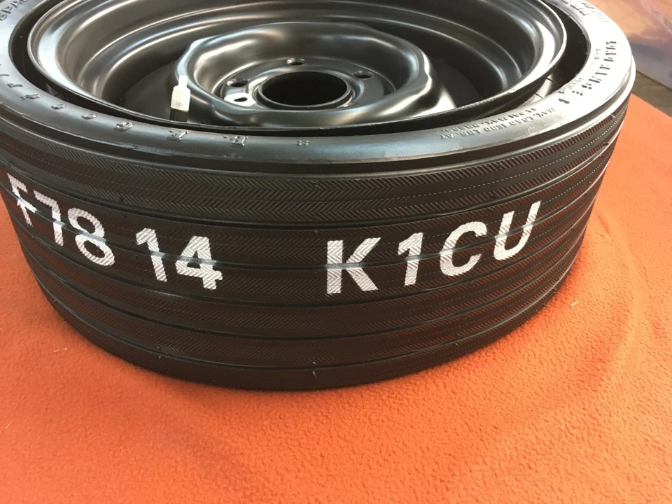 CUDA CHALLENGER F 78 14 SPACE SAVER TIRE STENCIL DECAL 1970 1971 AAR T/A HEMI - Image 4 of 4