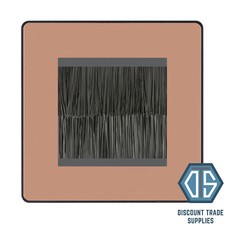BG Evolve Polished Copper Screwless Switches & Sockets Black Inserts Full Range