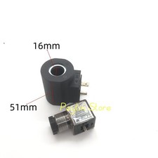 1Pc 16mm Core Dia 51mm Height  DC12V~AC220V Pneumatic Solenoid Valve Coil