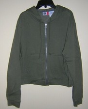 Arizona, Green, Full Zip, Sweatshirt Hoodie Boy's Sz L, Cotton/Polyester, VGUC