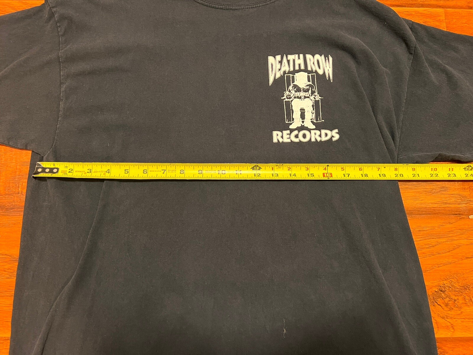 FILA T shirt uomo Death Row Records nera Boohoo uomo taglia L 100% cotone