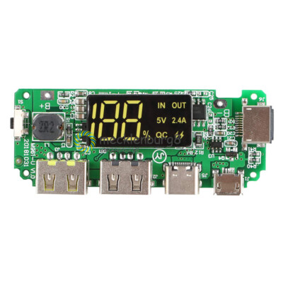 Dual USB Lithium 18650 Battery DIY QC Charger Module Step-UP Buck Converter 5V