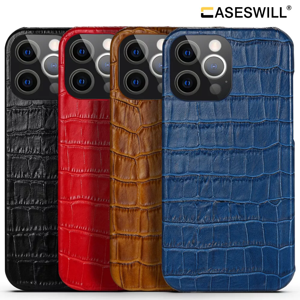 Crocodile leather case for iphone x sale