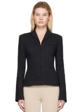 Jacquemus Le Papier 'la Veste Crema' Blazer - Black / Navy - Size 40 (brand New)