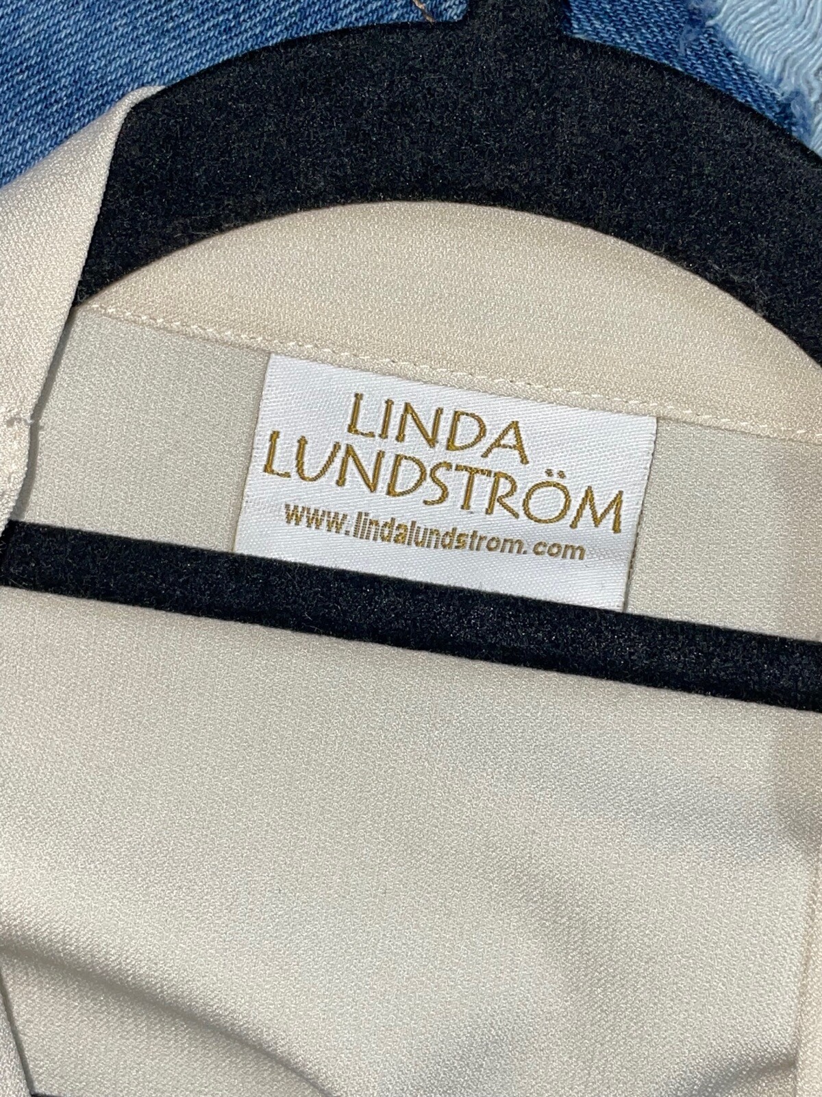 Linda Lundstrom Open Front Blazer 10 M Cream Jacket